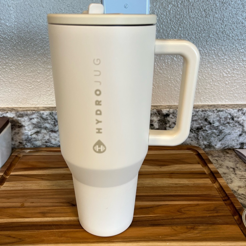 HydroJug White Travel Tumbler with Handle